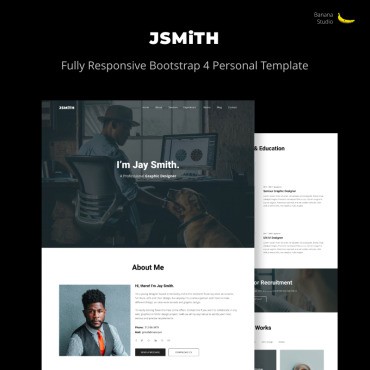 JSMiTH   Bootstrap 4 Personal.   .  74463