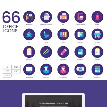 66 Office Icons -  .  .  90034