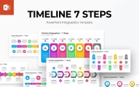 7 Steps Timeline Infographics PowerPoint Template