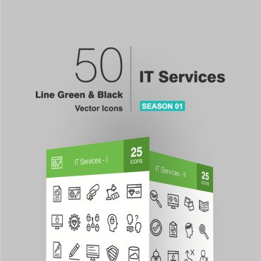 50  - Green & Black.  .  93596