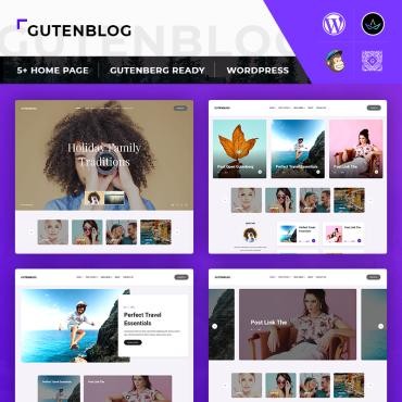 GutenX: личный блог. WordPress  шаблон. Артикул 82571