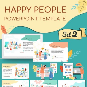 Happy People Set 2. PowerPoint .  79926