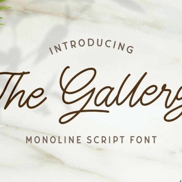 The Gallery - Monoline Script. .  104054