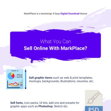 MarkPlace - Bootstrap 4 Digital Marketplace.   .  71626