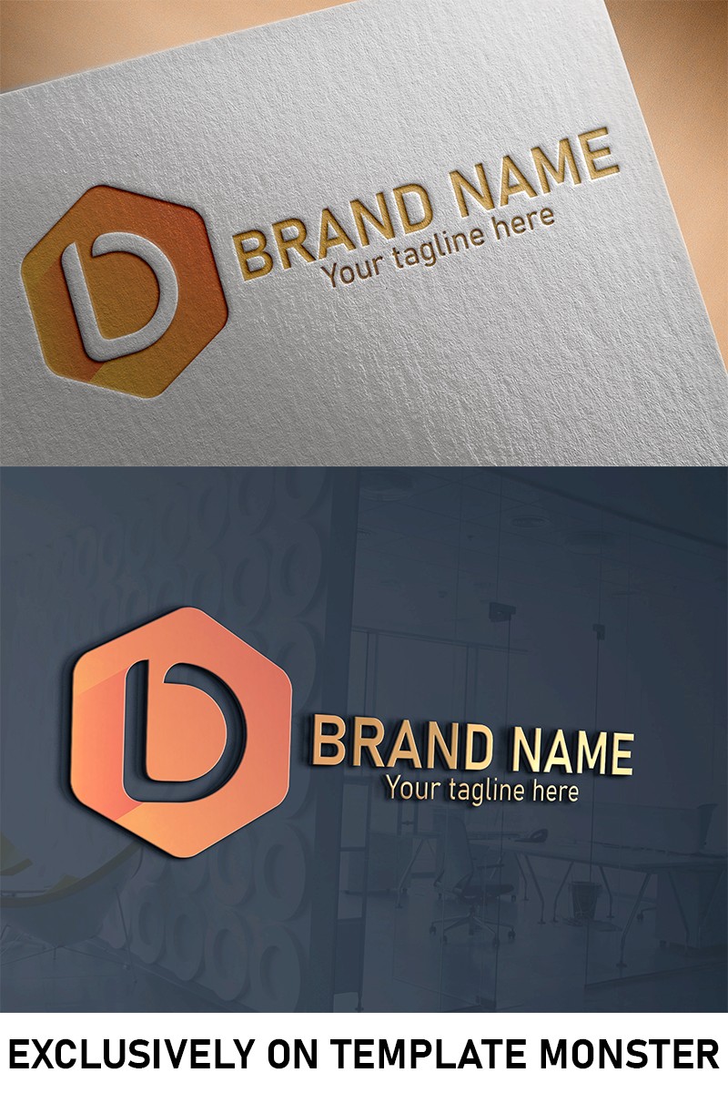 D Letter Design. Шаблон логотипа. Артикул 97785