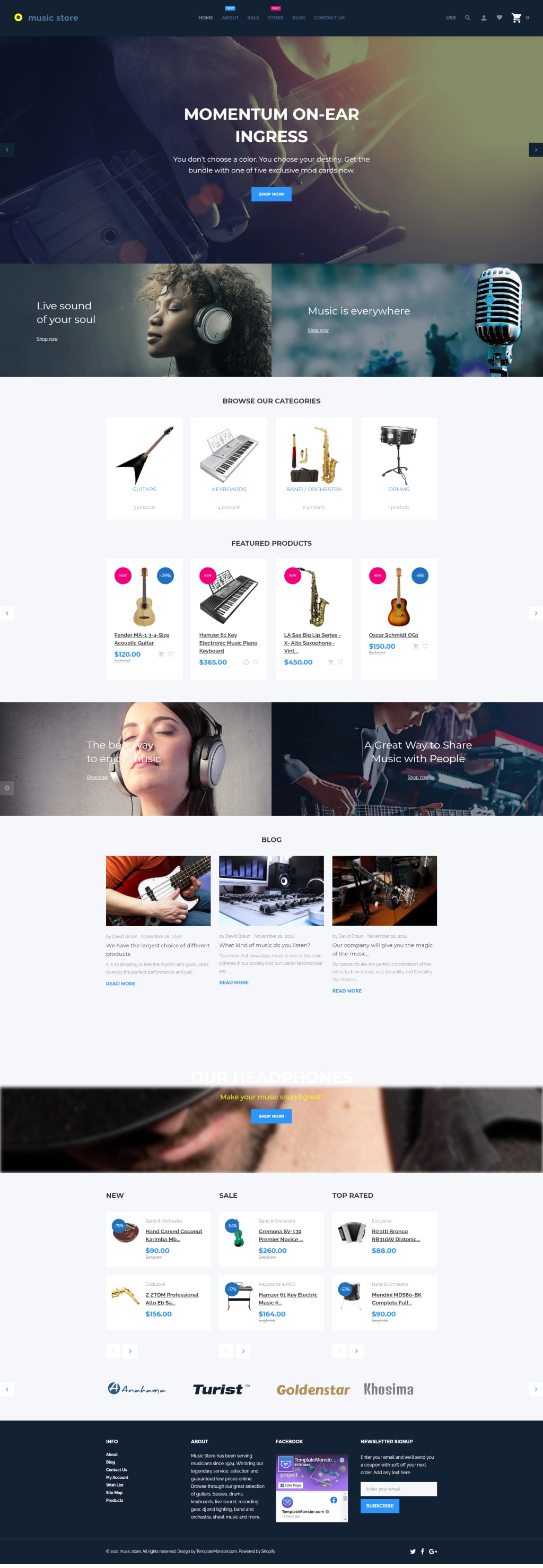 Music Store -    . Shopify .  62062