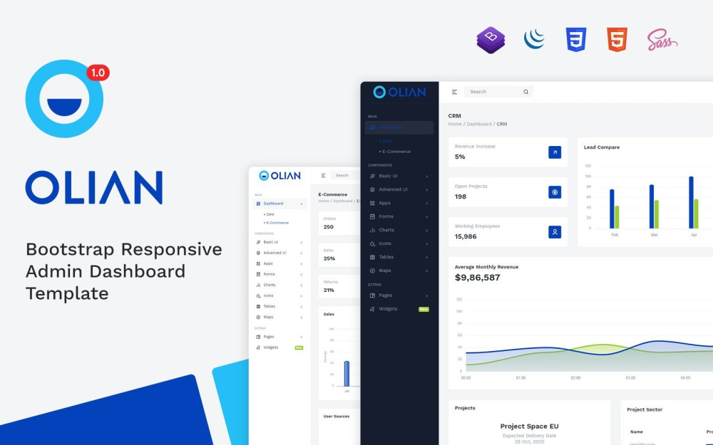 Olian - Bootstrap Minimal & Clean