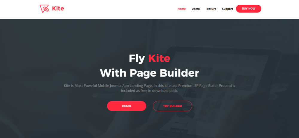 Kite - Адаптивный Одна Страница