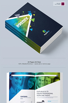 Бизнес-брошюра компании InDesign