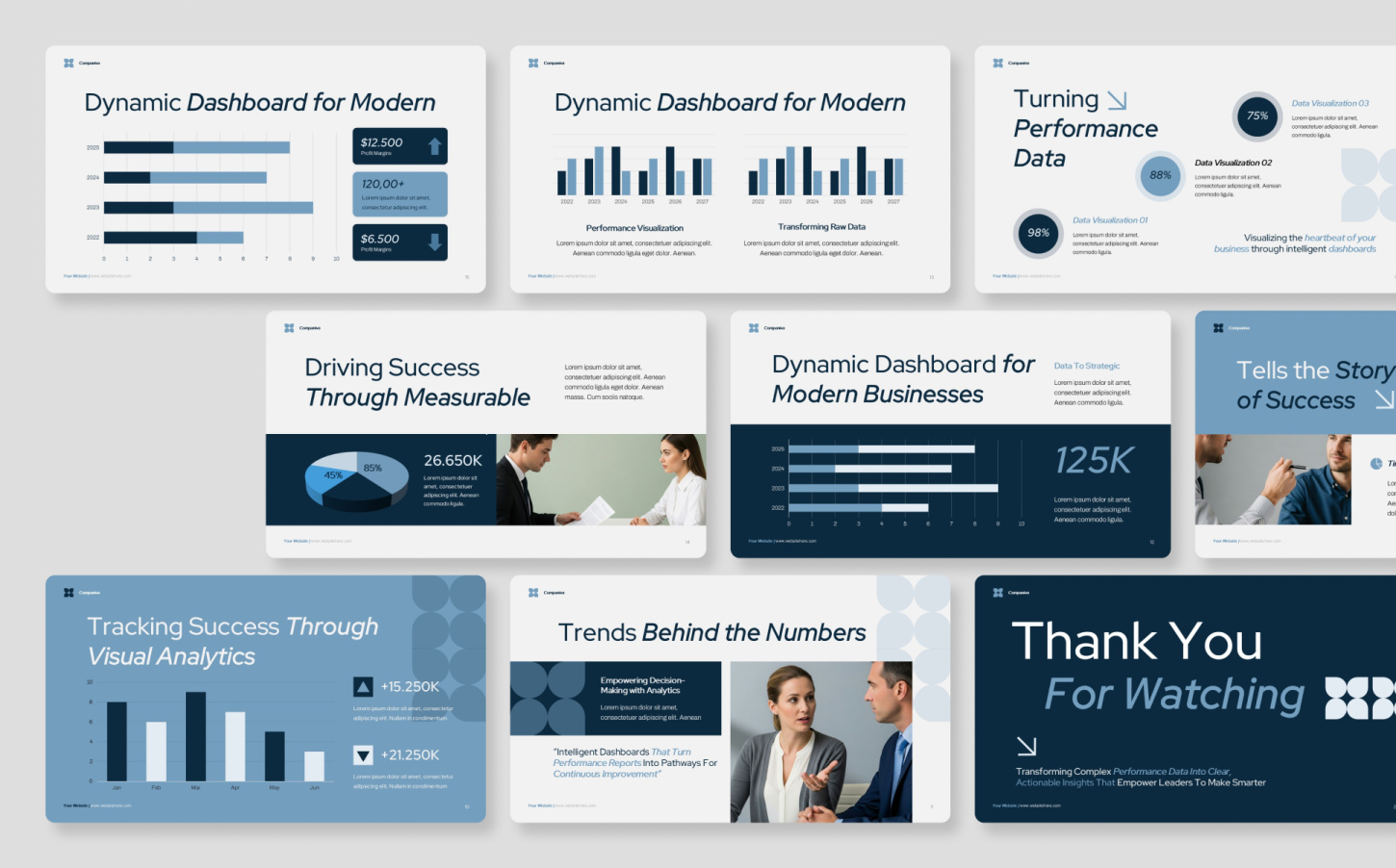 Купить  «Шаблон презентации PowerPoint для панели отчёта об эффективности» в России за 2 550 ₽