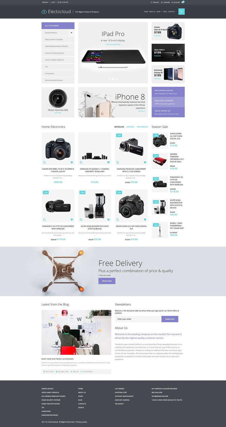 Electrocloud - Мобильный магазин