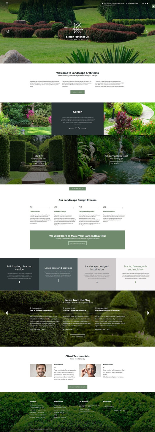 Саймон Флетчер - Ландшафтные архитекторы