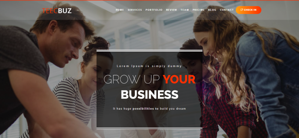 TeecBuz - Business Onepage