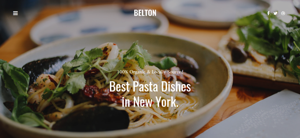 Белтон - минимальный черный и белый